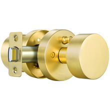 高档豪华纯铜圆盖圆球房门通道卫生间门锁 Brass Door Knob Lock