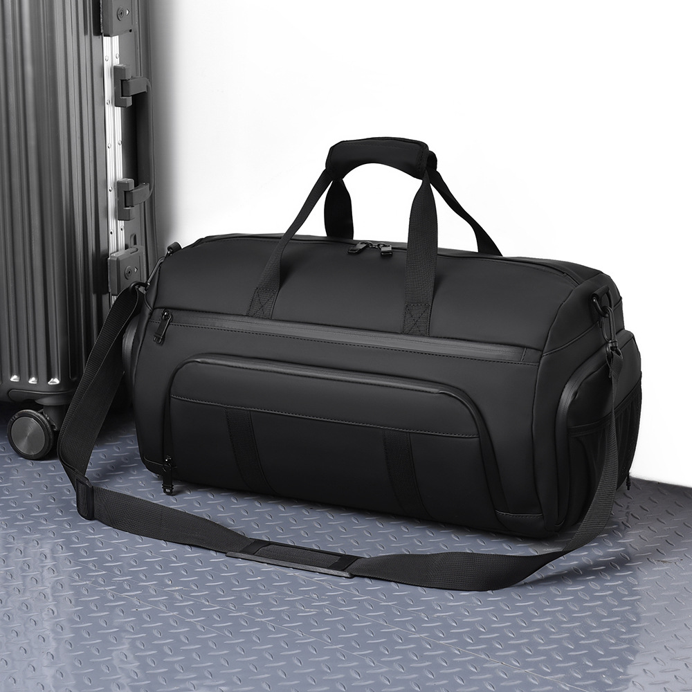 Nuevo paquete de viaje transfronterizo para hombres de alto nivel sensación de bolso de mano versátil a prueba de salpicaduras separación seca y húmeda bolsa de fitness