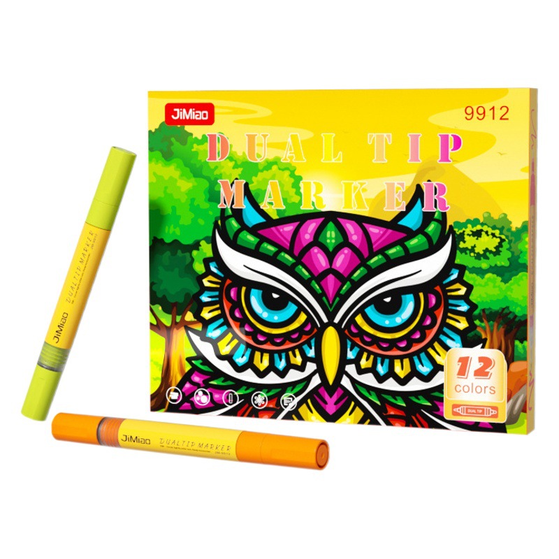 Lápiz acrílico acuoso colorido DIY álbum de fotos tarjeta de felicitación graffiti lápiz de marca a prueba de agua dibujado a mano lápiz de marca de doble cabeza