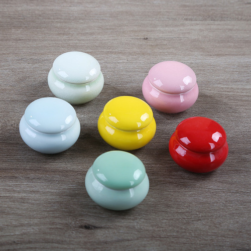 Mini Ceramic Powder Jar Small Ceramic Jar Portable Travel Cosmetic Skincare Bottle Ceramic Bottle Sealed Jar Ointment Jar