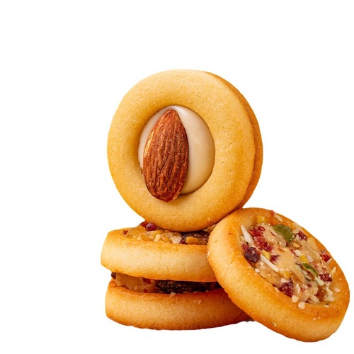 [Factory direct sales] Nut pizza biscuits individually packaged Internet celebrity casual New Year goods snacks and pastries wholesale