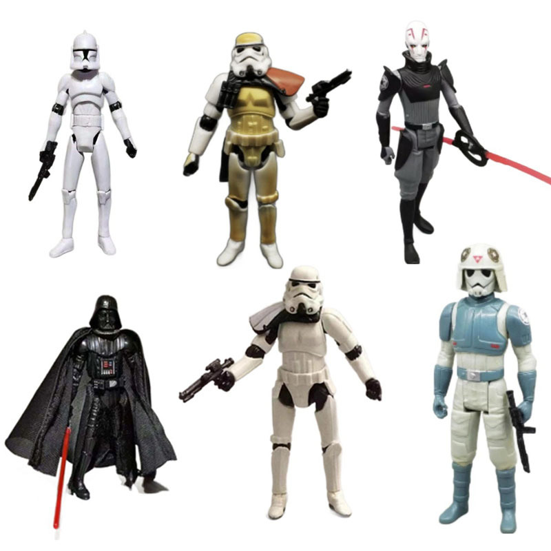 10 - 18CM Star Wars mano modelo de juguete blanco juez de tormenta articulaciones muñecas móviles