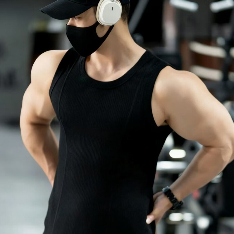 Waistcoat Heavy 310g Muscle Fitness Dog Vest Men's Thick Thread Sleeveless Large Slim-fit Sports Base Shirt Waistcoat Heavy 310g Muscle Fitness Dog Vest Men's Thick Thread Sleeveless Large Slim-fit Sports Base Shirt