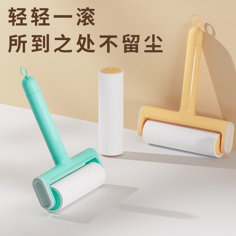 New Product Roller Hair Sticker Long Handle Roller Brush Household Roller Dust Sticky Grey Hair Floor Sticky Hair Pet Artifact