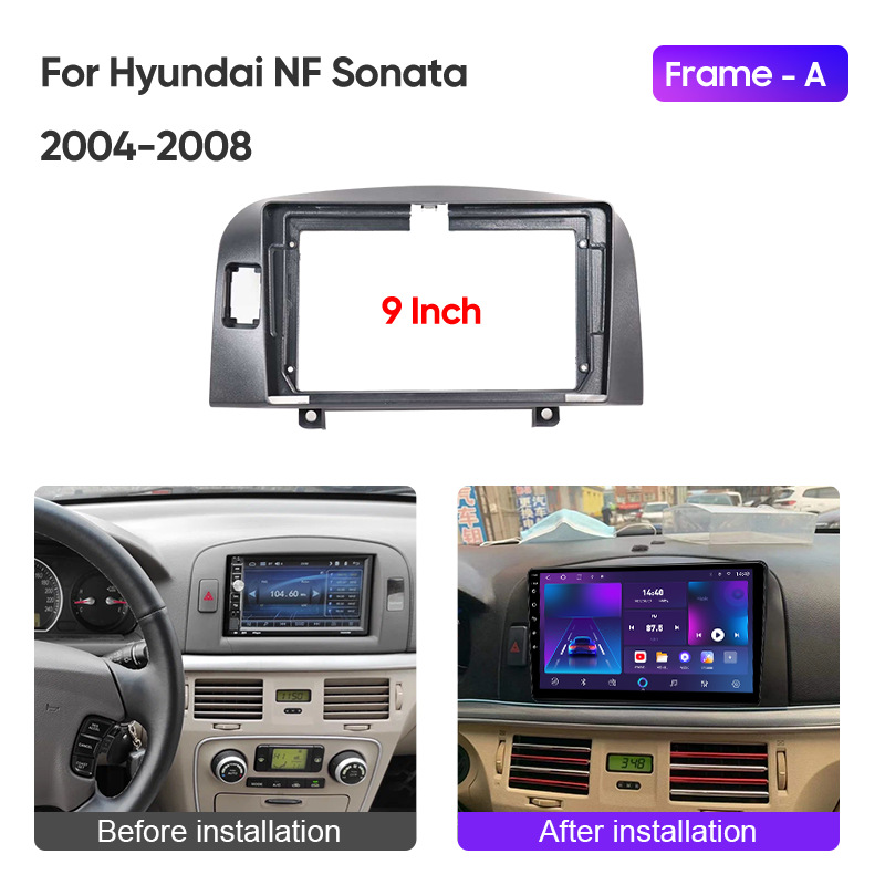 Cross-Border Special Supply Suitable for Hyundai / Yuxiang Navigation Car Frame Android Screen Panel Dvd Frame 04-08