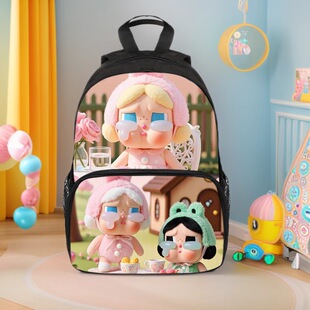 Crybaby Crying Baby Kindergarten Primary School Student Front Bag School Bag Cartoon Backpack Girl Fashion Backpack Cross-Border