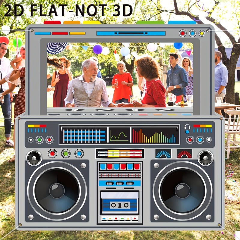 Cross-Border Retro-Style Simulated Radio Photo Frame Photo Booth Photo Background Party Creative Decoration Props Cross-Border Retro-Style Simulated Radio Photo Frame Photo Booth Photo Background Party Creative Decoration Props