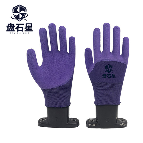 Latex Foam Safety Gloves for Women, Small Size Work Gloves, Mini Durable Rubber Gloves with Coating, Anti-Slip Rubber Gloves