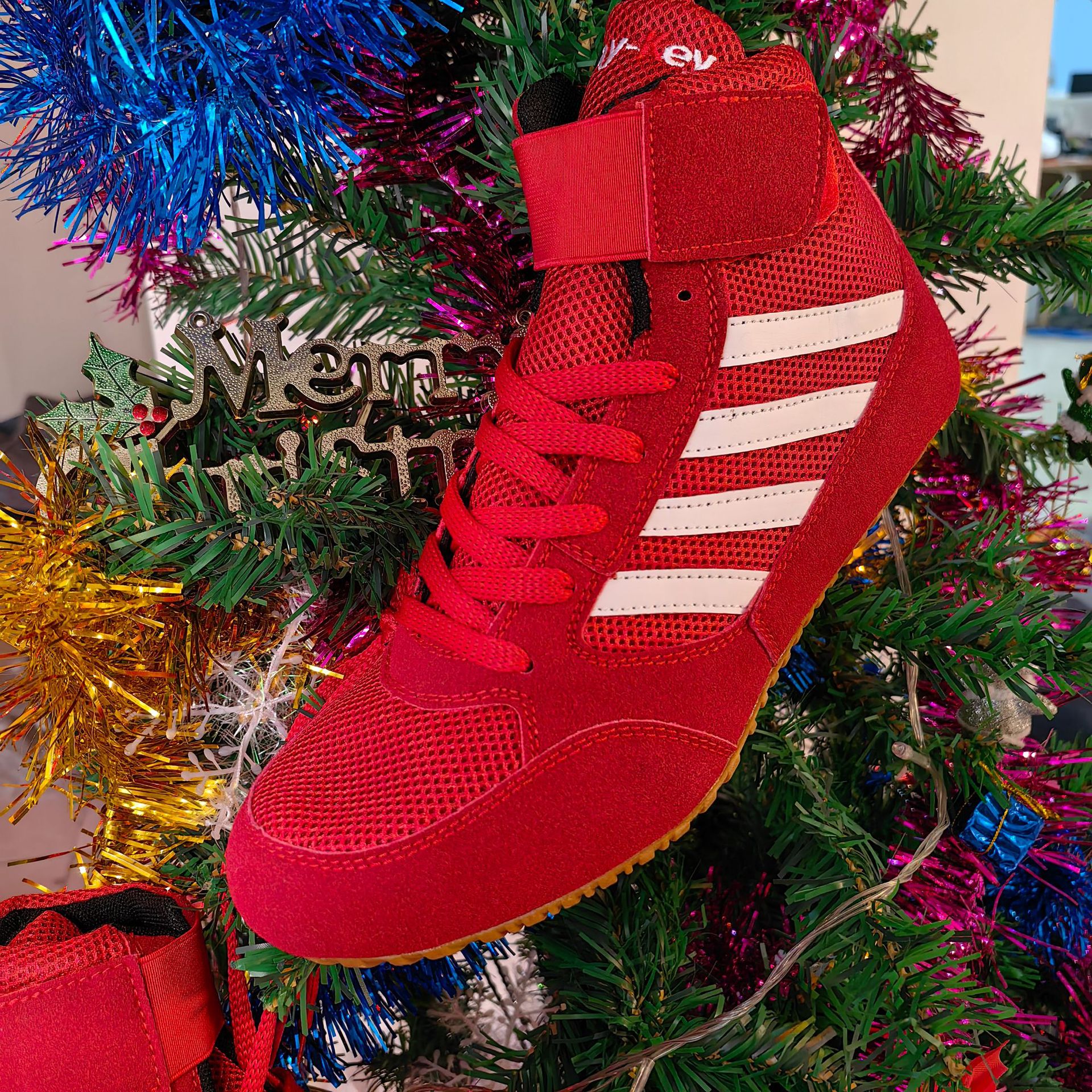 工場カスタムレスリング靴男女室内訓練靴ボクシング靴フィットネスシューズ試合専門格闘ボクシング散打