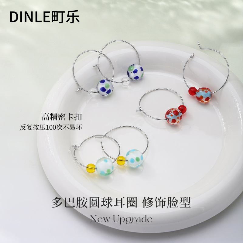 银针几何素圈大耳圈小众个性冷淡风时尚耳环百搭高级感气质耳饰女|undefined