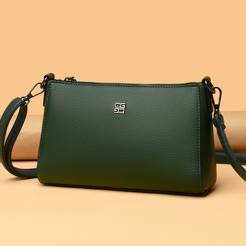 New style women's shoulder bag, fashionable and simple small square bag, large capacity casual crossbody bag, cross-border middle-aged mother bag