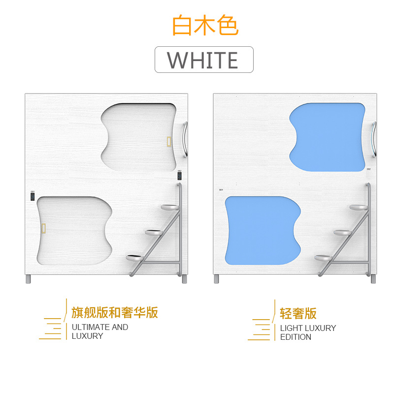 Superior e inferior litera espacio cápsula apartamento Hotel doble estante cama espacio cápsula adulto escuela dormitorio casa Cama