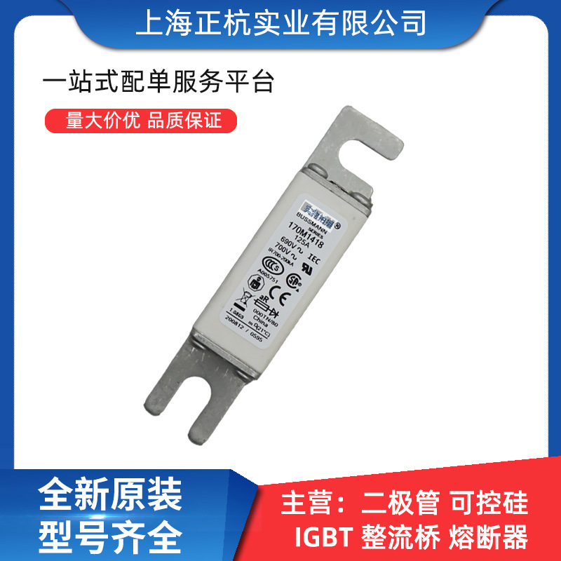 170M1418  170M1422正杭实业陶瓷低压快速熔断器全新原装量大从优