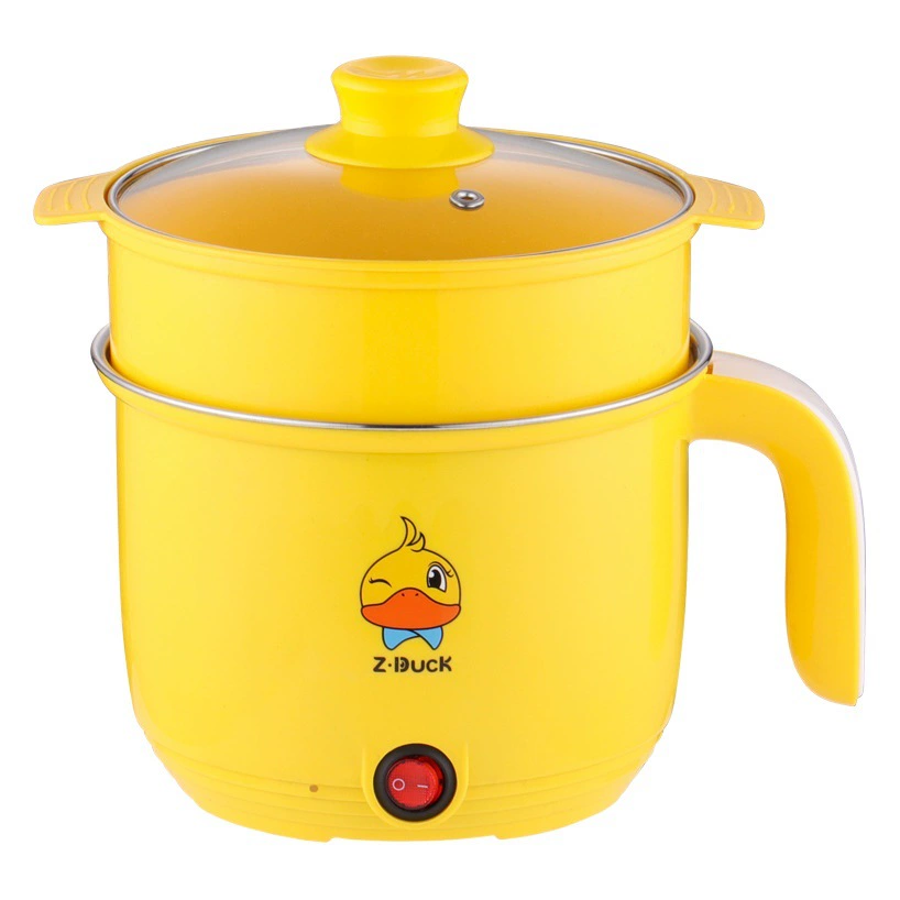 Электрическая плита с желтой уткой мини-антипригарным покрытием маленькая электрическая плита многофункциональная электрическая плита студенческое общежитие рисоварка