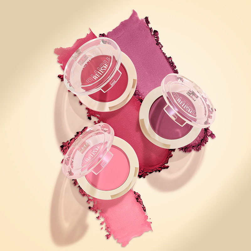 Crema de rubor monocromo LACHAVA transfronteriza 12 colores mate nude maquillaje de alto brillo colorete perlado crema de rubor al por mayor