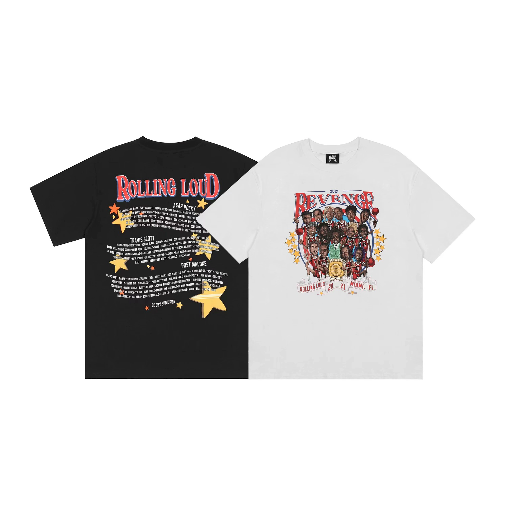 22SS трансграничный американский модный бренд Revenge Basketball All-Star Joint футболка с коротким рукавом, мужская и женская уличная футболка с коротким рукавом