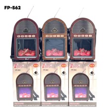 跨境复古FP-562火焰灯蓝牙音箱家庭酒店饰品手提便携式插卡收音机