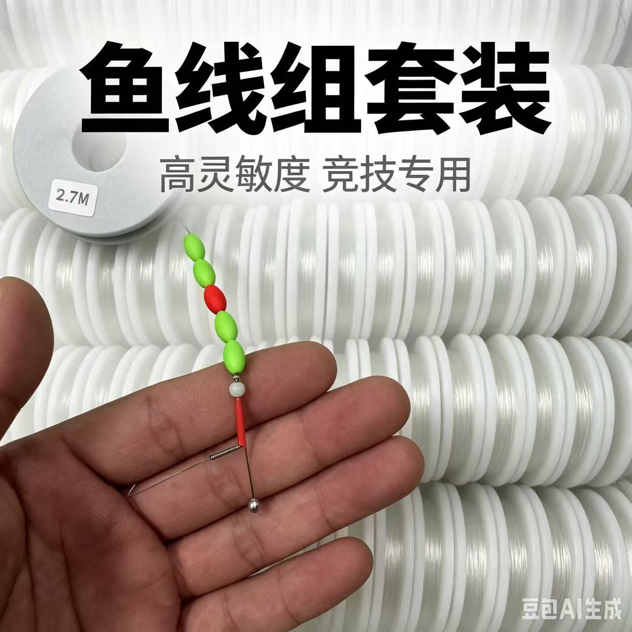 Finished Shrimp Hook Line Set, Specialized Main Line for Shrimp Fishing, High Sensitivity Main Line, Ready-To-Use Line Set