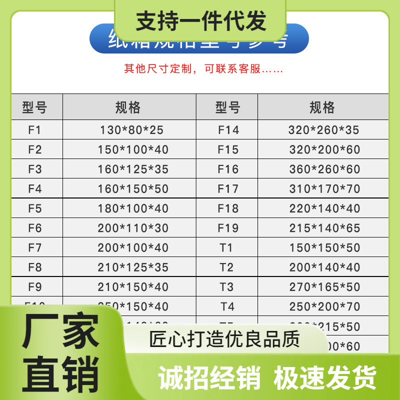 ✅100个超硬飞机盒快递盒长方形打包快递收件包装盒纸盒