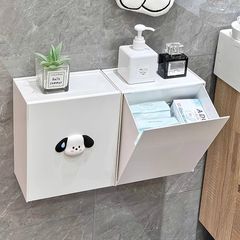 生理用ナプキン収納ケース壁掛け式家庭用トイレおばさんタオル防水穴なしティッシュケース棚