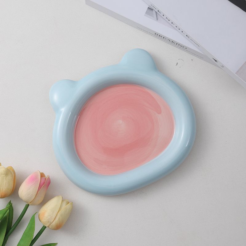 【리틀베어 플레이트】블루+핑크