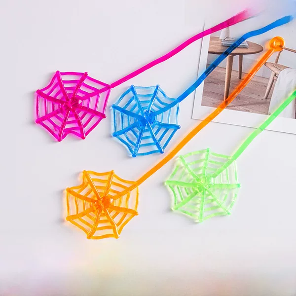 Quality assurance children's soft glue decompression large sticky hand wholesale stall sticky spider web sticky Palm wholesale