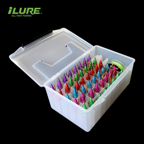 Elua fishing gear wooden shrimp fishing box portable fishing box Doglua storage bait box snap-on portable cross-border