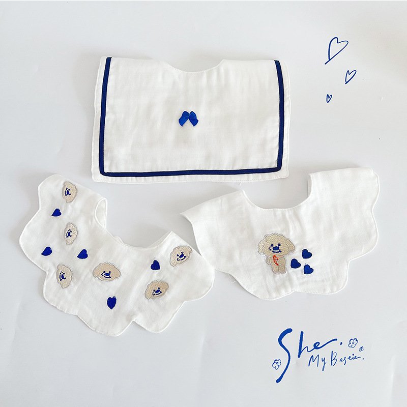 6 gauze blue dog combination