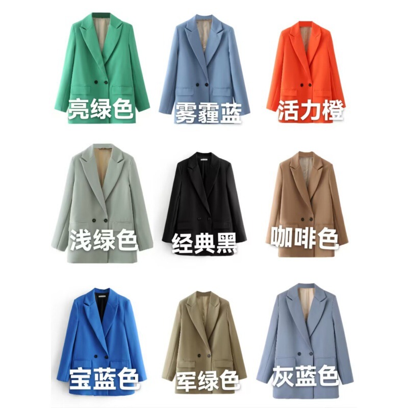 Cross-Border Foreign Trade European and American Style 2026 New Multi-Color Multi-Breasted Double-Breasted Suit Jacket Cross-Border Foreign Trade European and American Style 2026 New Multi-Color Multi-Breasted Double-Breasted Suit Jacket