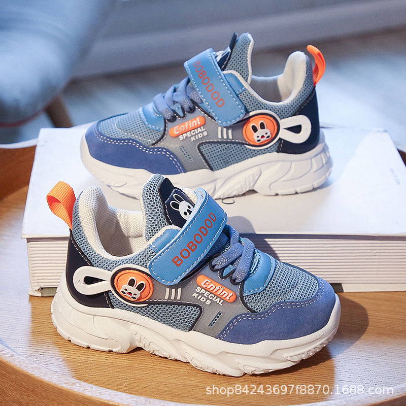 Niños y niñas 2024 nueva primavera y otoño zapatos para niños zapatos de malla para niños zapatillas de deporte de malla transpirable moda