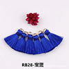 Earrings with tassels, accessory, 2cm, polyester, wholesale