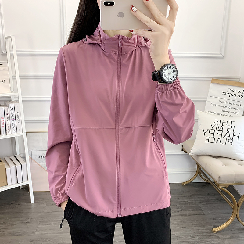 2025 New Outdoor Hooded Sun Protective Jacket, Casual Comfortable Breathable Quick-Drying Women's Sports Hiking Loose Outerwear