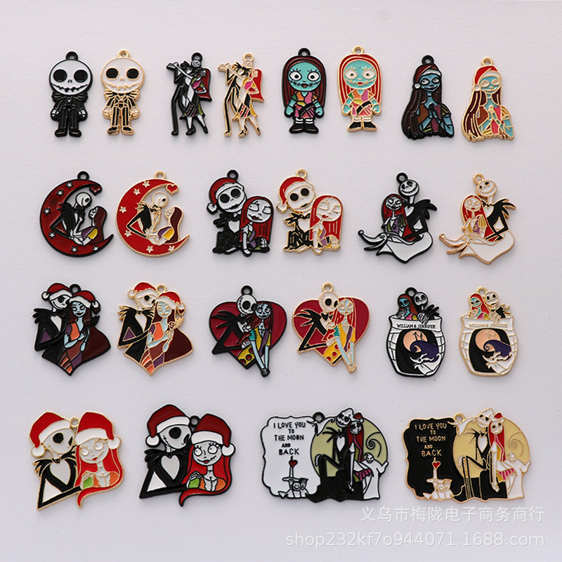 2024 Cross-border New Halloween Series Mexico Day of the Dead Skull Party Atmosphere Jewelry Pendant