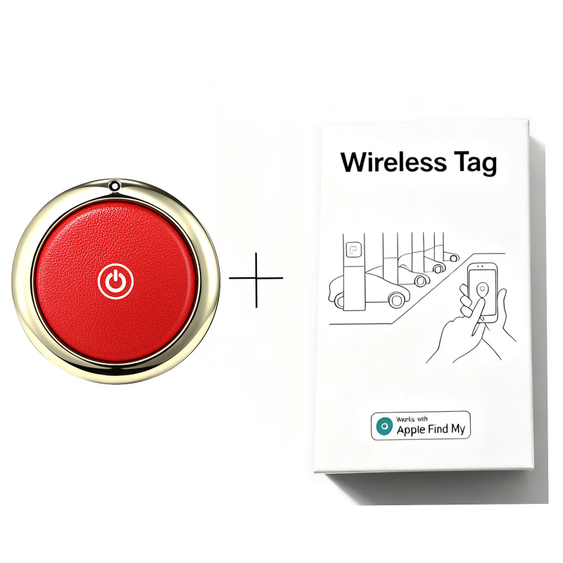 平替airtag真皮防丢器FindMy全球定位器钥匙扣包包宠物追踪器|undefined
