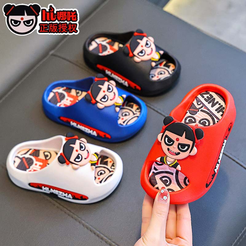 Zapatillas infantiles genuinas de verano para niños y niñas, baño para padres e hijos, niños de mediana edad, niños en casa, playa, niños, zapatillas frías