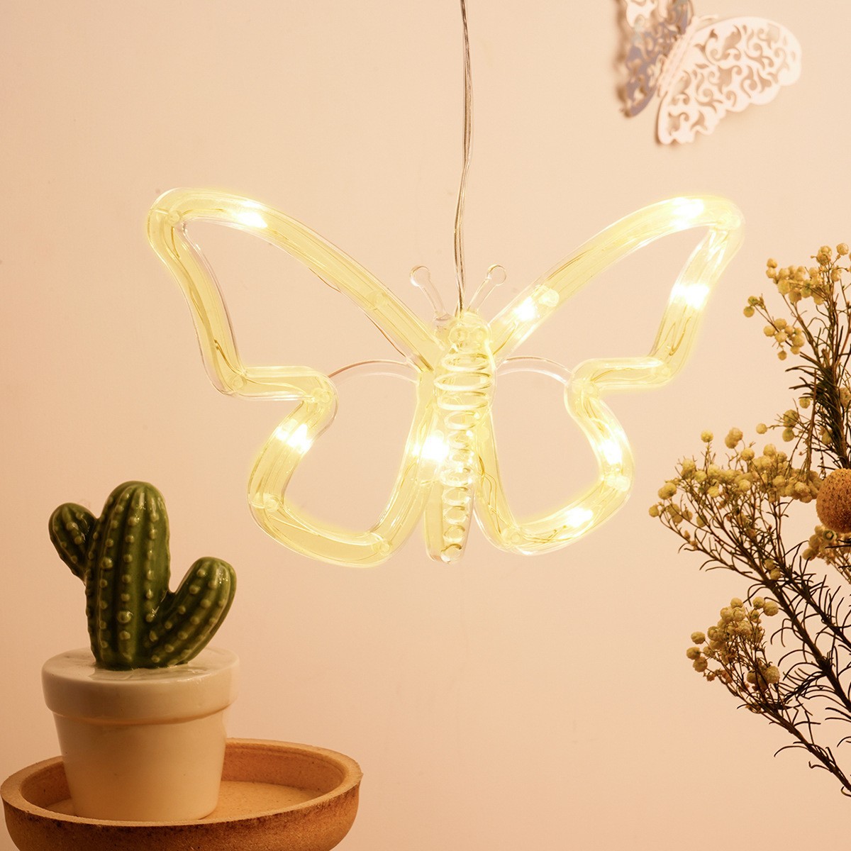 LED decoración de Navidad lámpara de succión muñeco de nieve árbol de Navidad lámpara de la batería ins viento ventana diseño caja de la batería forma lámpara colgante