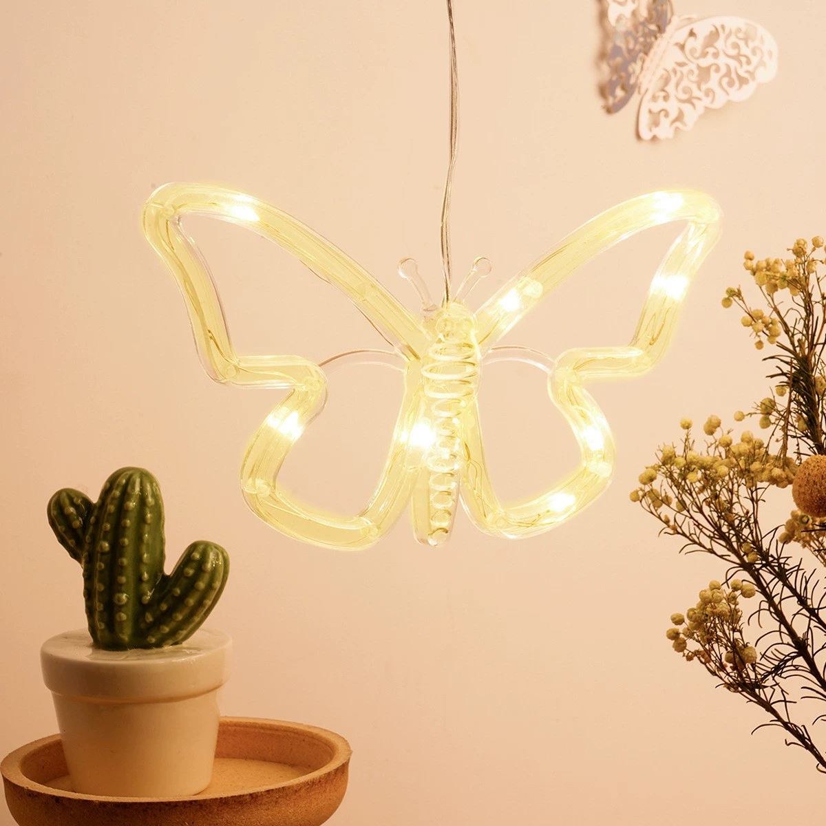 LED-подвесные украшения, корпус аккумулятора, набор рождественских форм, тёплые/белые/цветные, мощность 0.5