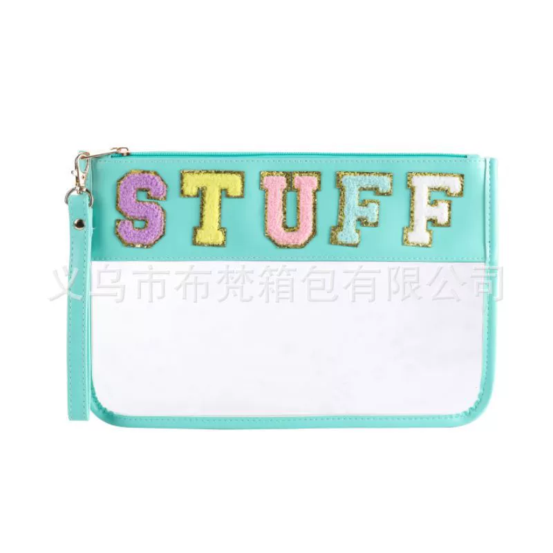 Waterproof transparent towel PVC, capacious cosmetic bag, universal wallet, Amazon
