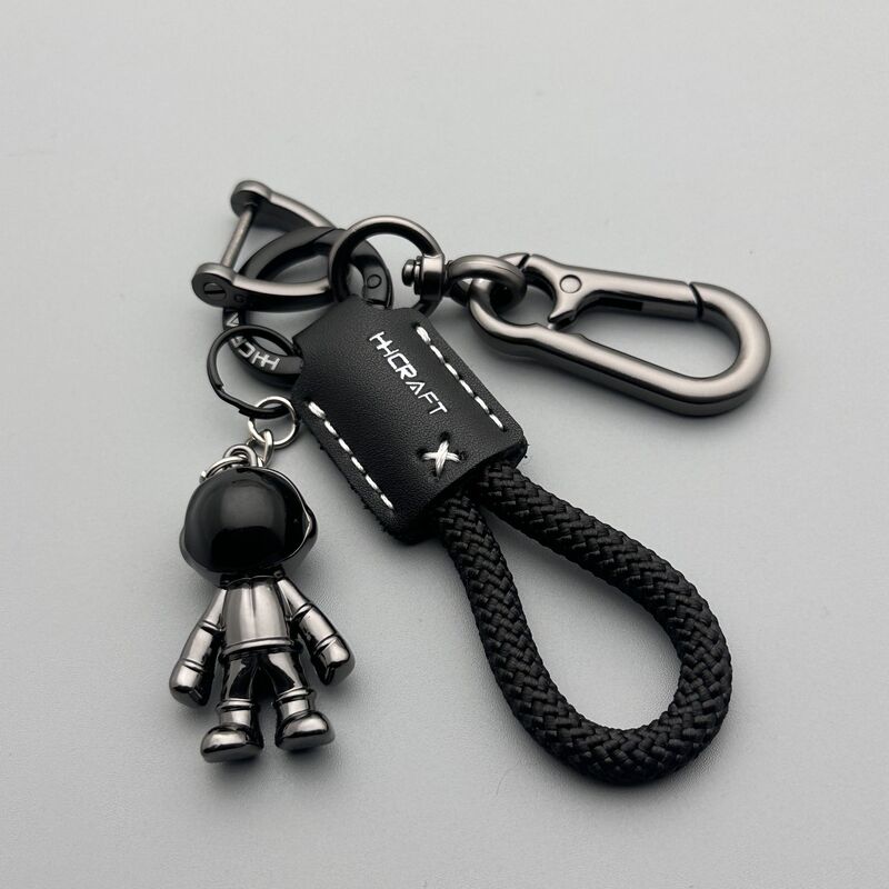 Trendy Cartoon Cute Cross-Border Astronaut Car Keychain Pendant Astronaut Couple Keychain Wholesale Gift
