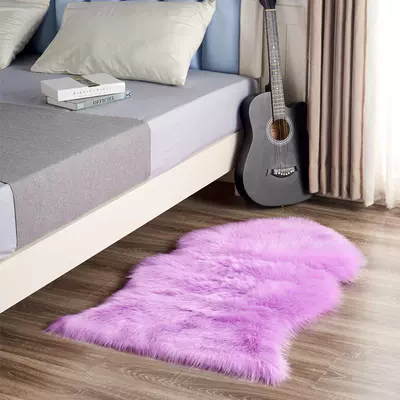 Hair Asymmetrical Shaped Girl – Car Carpet - lavender-purple-18060cm-round-at-both-ends