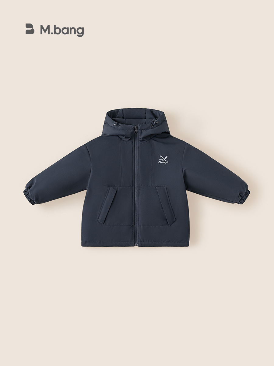 Youbao ropa para niños, chaqueta para niños, ropa de invierno acolchada de tres pruebas, gabardina con capucha para niños, chaqueta gruesa y cálida para niños grandes