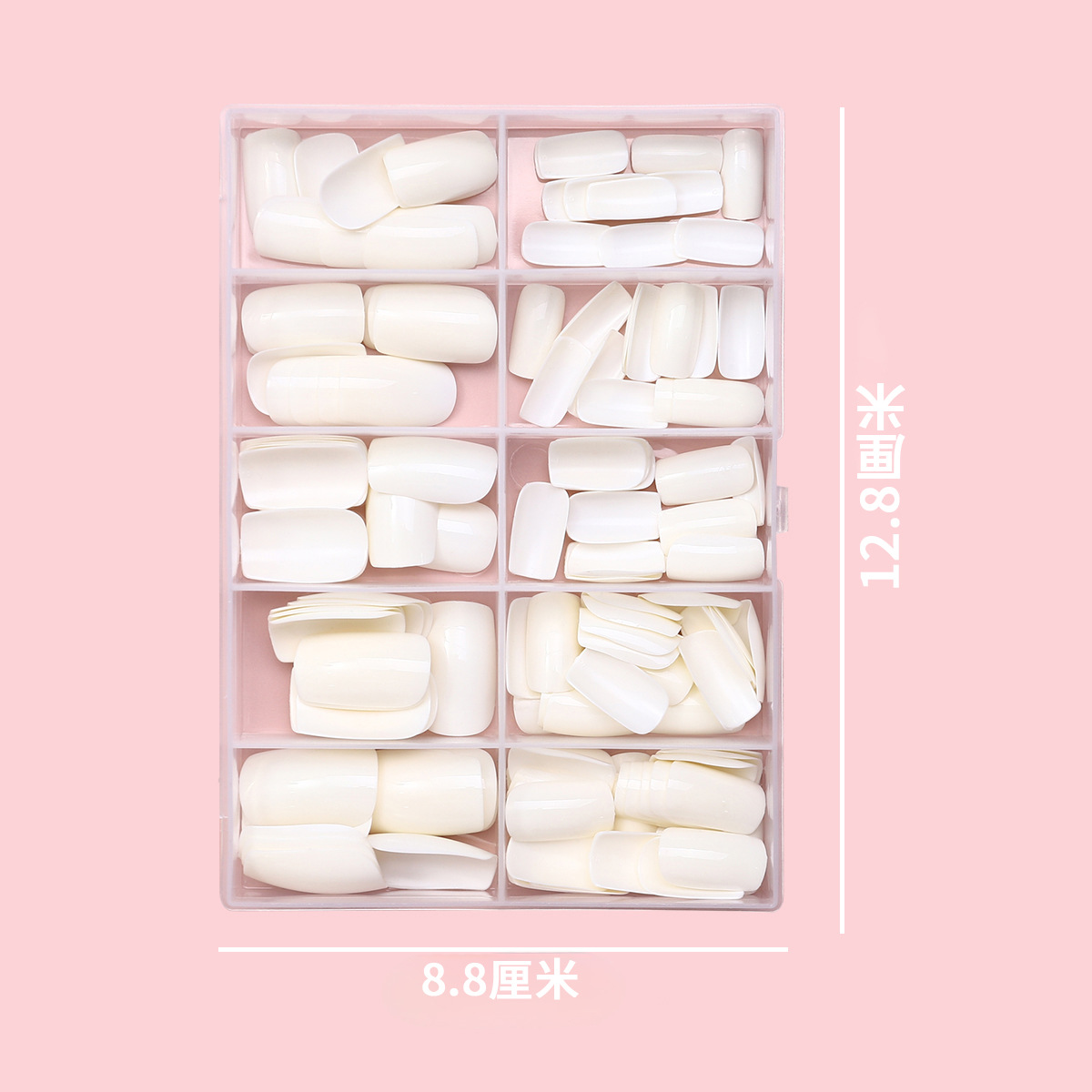 120 cajas de uñas de alto nivel de sentido de otoño ins viento de uñas de color sólido de uñas de estilo puro desgaste de uñas