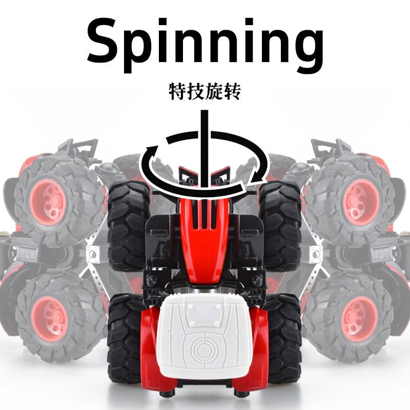 Vehículo de ingeniería de inercia de aleación transfronteriza Tractor Simulación Coche de granjero Modelo de bicicleta Regalo para niños Coche de juguete