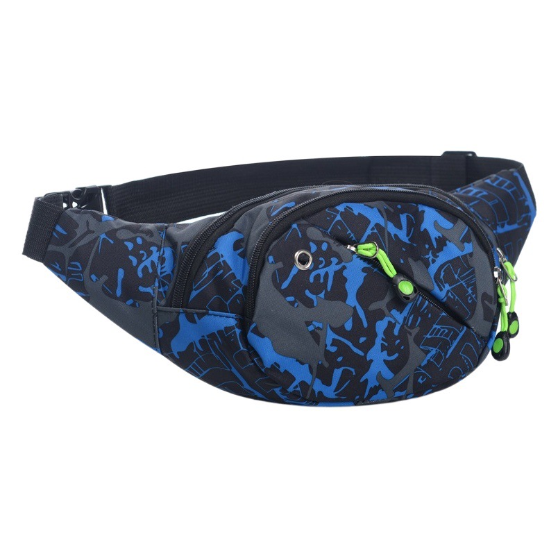 Japanese waterproof mobile phone waist bag 400D Oxford cloth sports waist bag outdoor mountaineering leisure sports bag factory direct supply