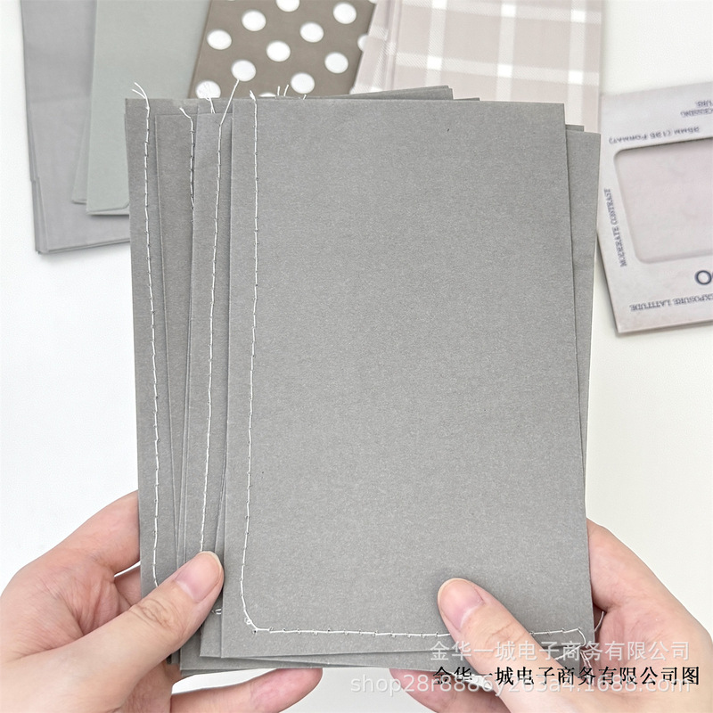 高颜值灰色包装袋合集出货打包材料自封袋礼品袋信封波点格纹纸袋|undefined