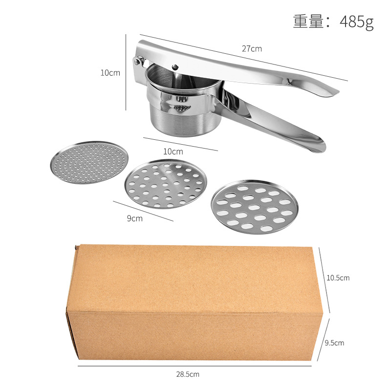 Acero inoxidable exprimidor manual de la patata exprimidor de limón prensa de barro prensa de ajo cocina vegetal Prensa