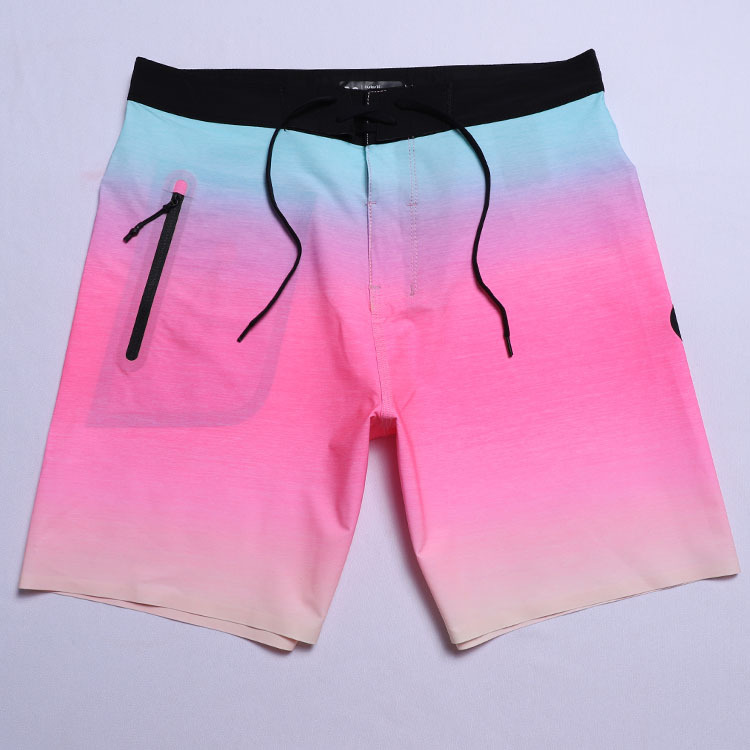 Hurrely Four-sided Elastic Shorts Beach Trunks Men's Swimming Trunks Quick-drying Water Surfing Loose Casual Sports