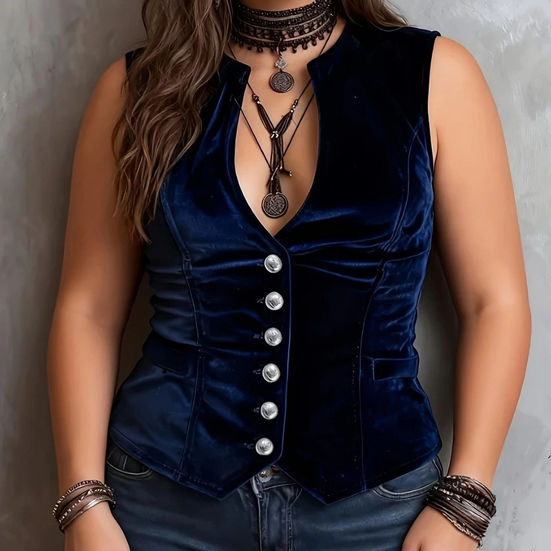 2026 European and American Women's Fashion New Velvet Shirt Vest Trendy Casual Jacket Amazon Independent Site 2026 European and American Women's Fashion New Velvet Shirt Vest Trendy Casual Jacket Amazon Independent Site