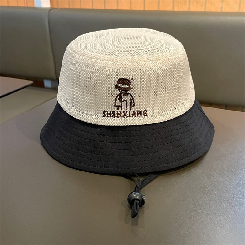 Sombrero para niños 2025 verano delgado protector solar para bebés sombrero para el sol de malla sombrero de pescador para niños y niñas sombrero para el sol para bebés