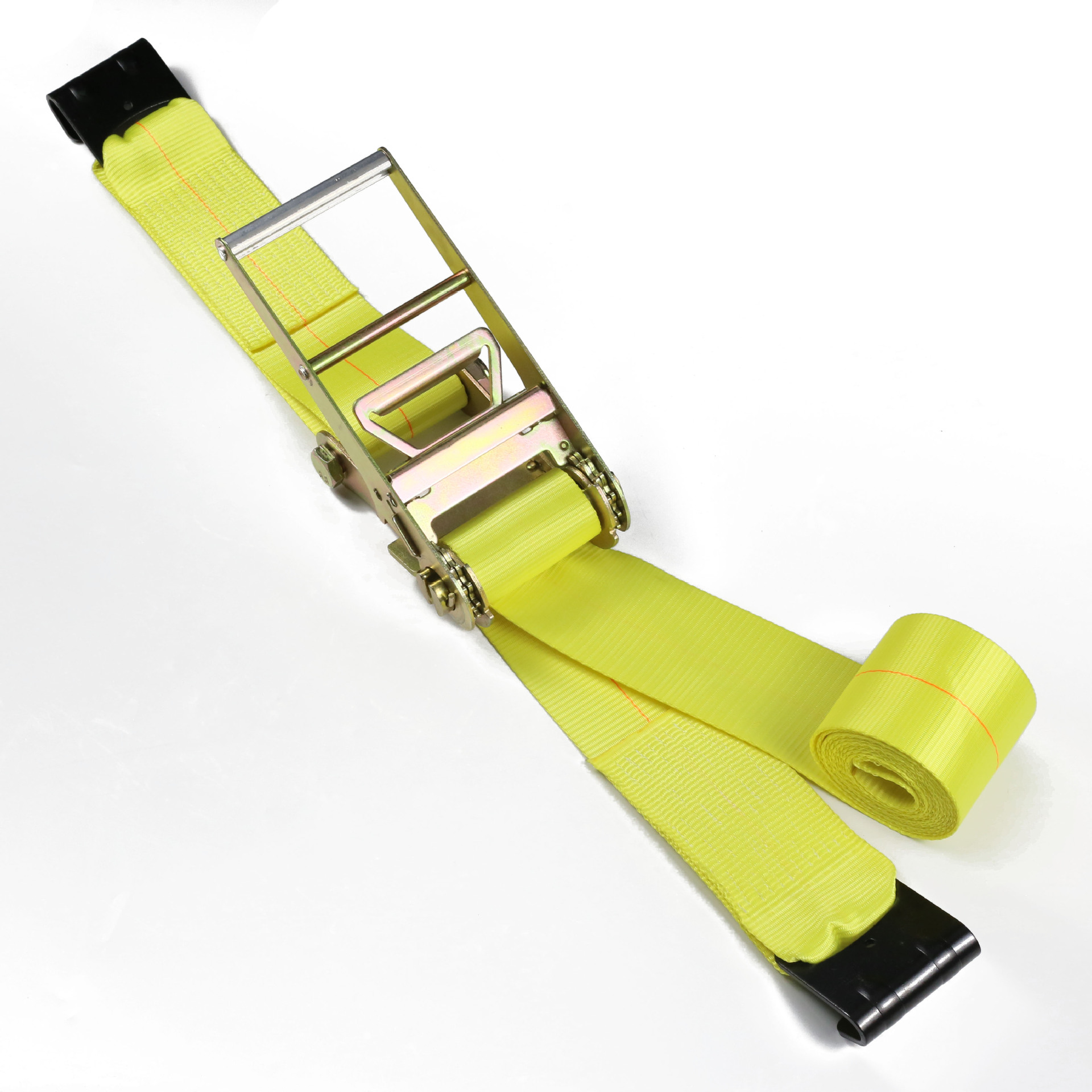 紧绳器双钩涤纶货物棘轮拉紧器